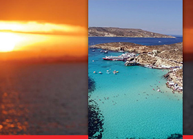 Sunset Cruise to Comino Blue Lagoon