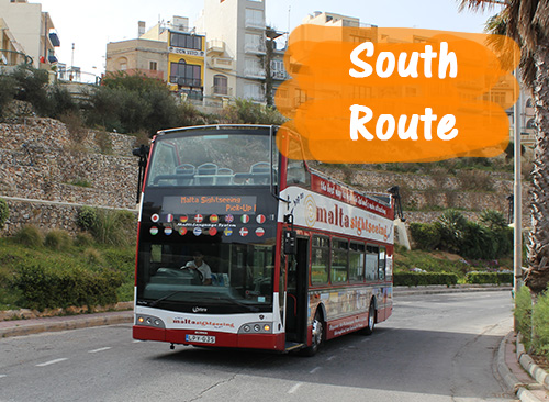 Itinerario Sud del Bus Turistico